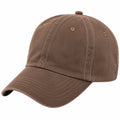 Basecap Einheitsgröße aus Textil Braun mit gebogenem Schirm im klassischen Stil