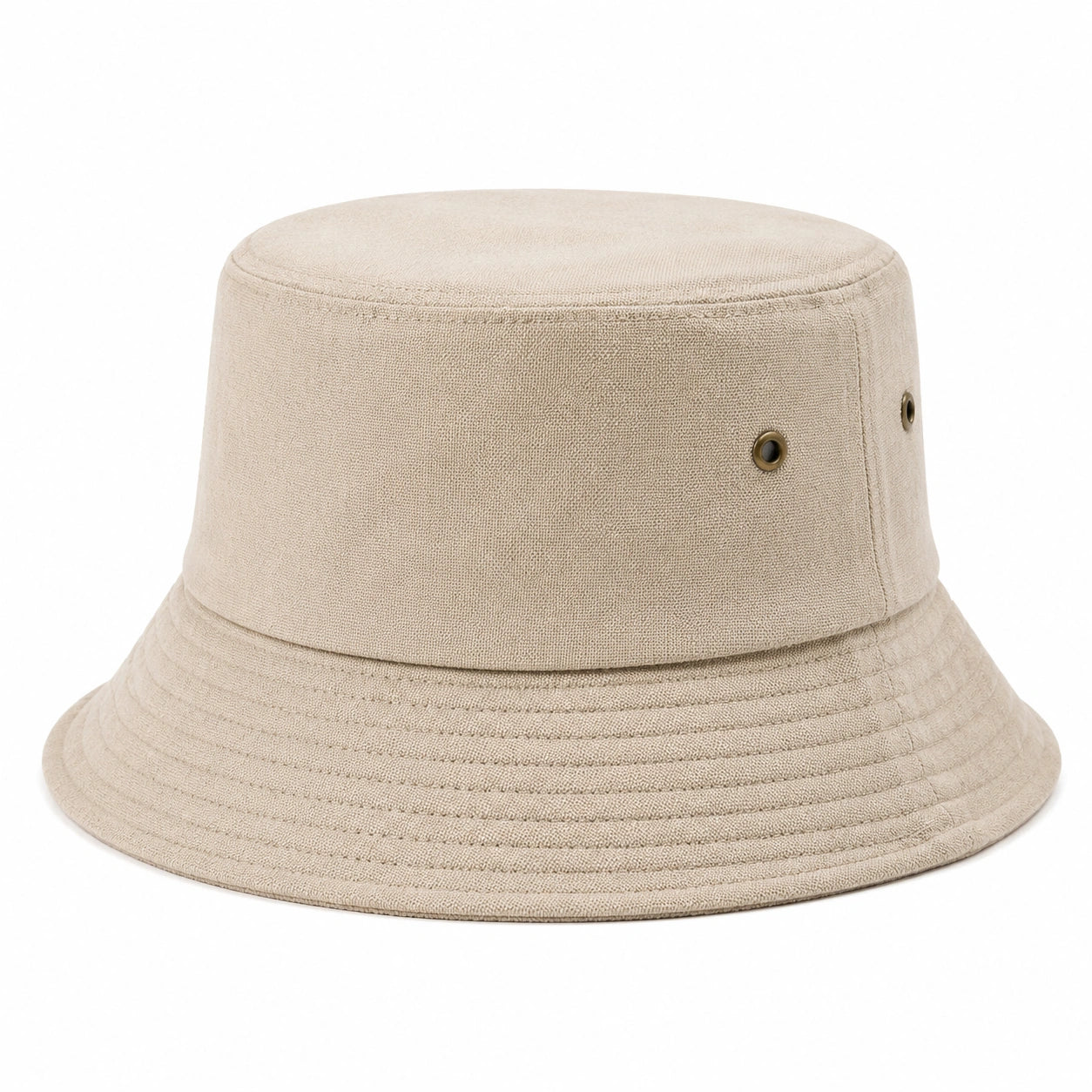 Fischerhut Einheitsgröße aus Textilgewebe in Beige für Alltag und Sonnenschutz