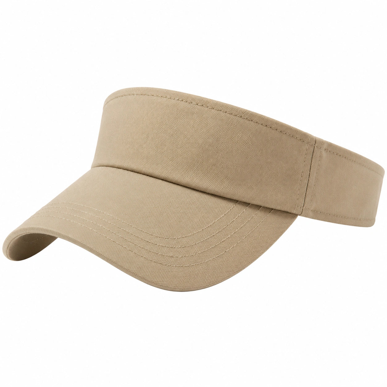 Sonnenblende Einheitsgröße beige Textilgewebe für Freizeit mit gebogenem Schirm